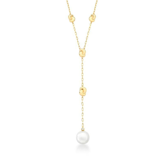 COLLIER PERLE PLAQUÉ OR 24K