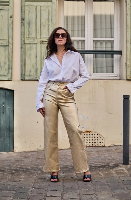 PANTALON DORÉ LUISA