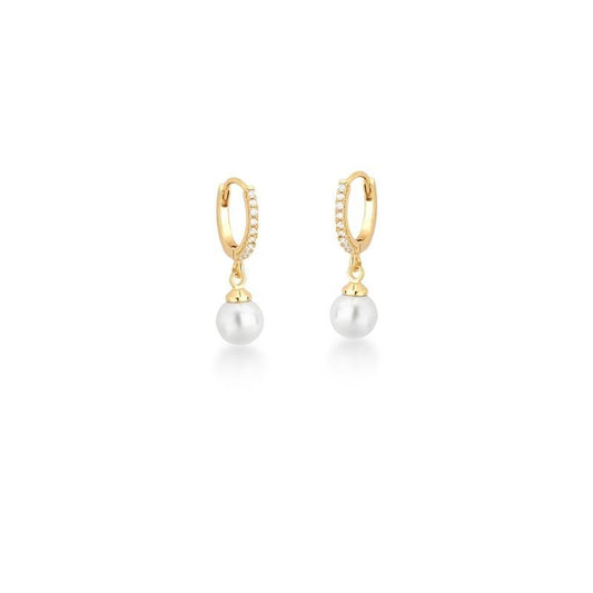 BOUCLES D'OREILLES PETITES CREOLES AVEC ZIRCON