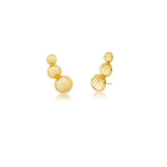 BOUCLES D'OREILLES EAR CUFF PLAQUÉ OR 24K